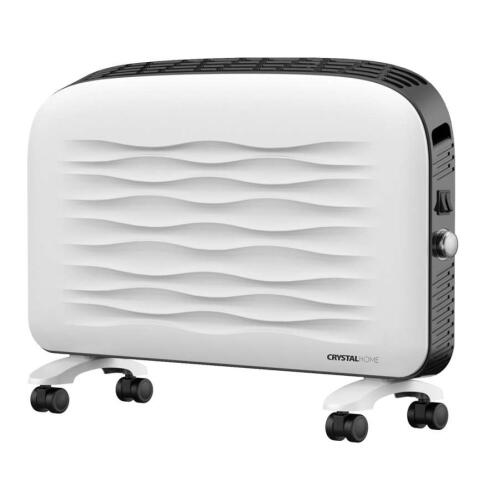 Crystal Home Θερμοπομπός Δαπέδου 2000W 52x74cm IPX4 Slim Line Wavy Λευκός