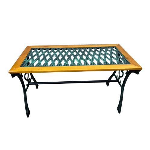 Velco Τραπέζι με Σκελετό από Μαντέμι Μαύρο 99x47x57εκ.