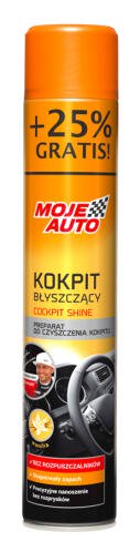 MOJE AUTO σπρέι γυαλίσματος πλαστικών αυτοκινήτου 19-009E βανίλια 750ml