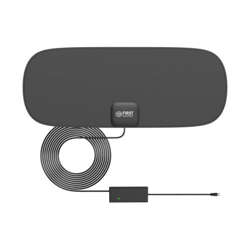 First Austria FA-3101 Λεπτή κεραία τηλεόρασης εσωτερικού χώρου με ενισχυτή και USB - 16 x 40 cm