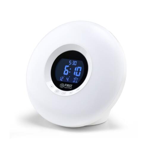First Austria FA-2419-1 Ψηφιακό ξυπνητήρι-φωτιστικό με ραδιόφωνο, 8 φωτισμούς και 6 φυσικούς ήχους