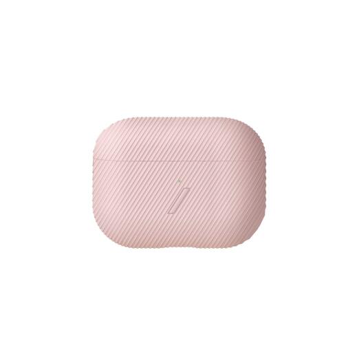 Native Union Airpod Pro Curve Case Textured Silicone Case Wireless Charging Compatible Rose