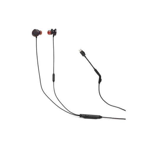 JBL Quantum 50C, InEar Wired Gaming Headphones, USB-C Dongle (Black)