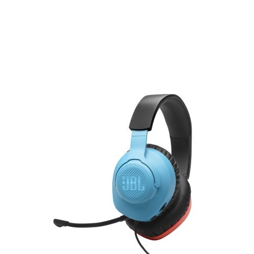 JBL Quantum 100N, Nintendo Over-Ear Wired Gaming Headset, (Blue/Red)