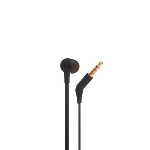 JBL T210E, InEar Universal Headphones 1-button Mic/Remote (Black)