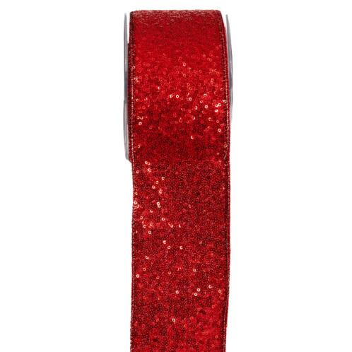 ΚΟΡΔ.SHINY RINGS D.F LIBERTAND 6.7cmX4.5m ΚΟΚΚΙΝΟ