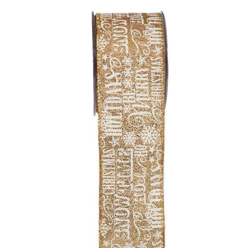 ΚΟΡΔ. SNOW TIME 6,7cmX9m ΧΡΥΣΟ