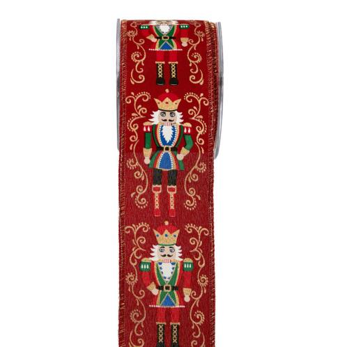 ΚΟΡΔ.CASSE NOISETTE 6,7cmx9m ΚΟΚΚΙΝΟ