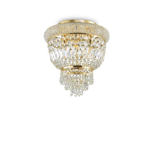 Ideal Lux Φωτιστικό Οροφής Πλαφονιέρα Σποτ Πολύφωτο Dubai PL3 200996 E14 max 3 x 40W Μπρονζέ