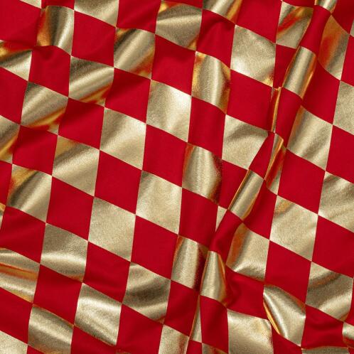 ΥΦΑΣΜΑ ARLECCHINO 140cm X 3m ΚΟΚΚΙΝΟ-ΧΡΥΣΟ