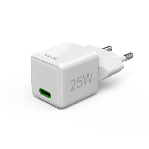 Hama Super Mini Charger USB‑C 25 W PD Λευκό