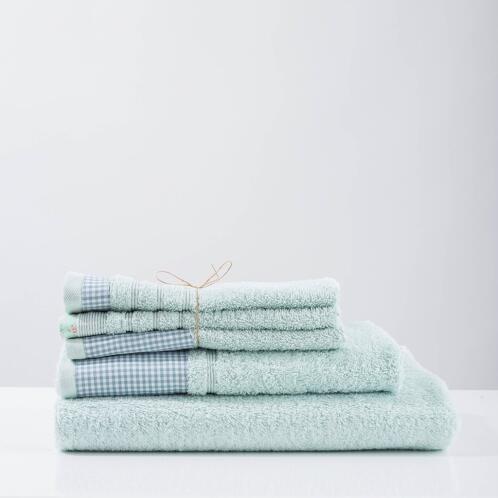 White Fabric Σετ Πετσέτες Gingham Mint