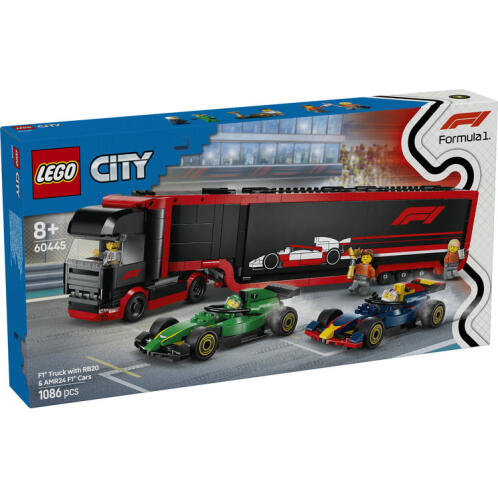 LEGO® F1® Truck With Rb20 & Amr24 F1® Cars (60445)