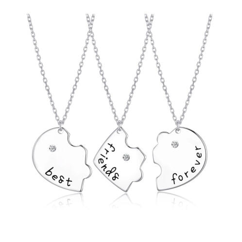 Philip Jones Σετ Κολιέ Best Friends Forever 3 τμχ με Κρύσταλλα Swarovski®