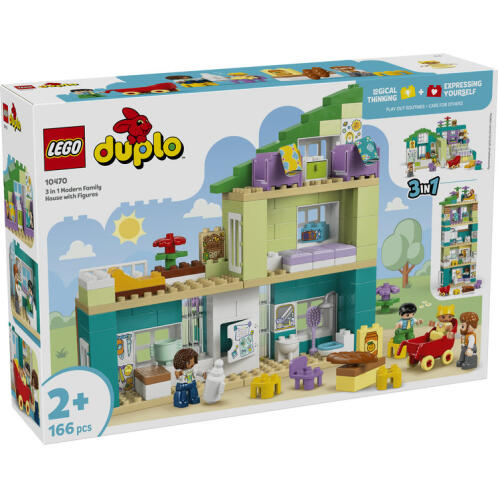 LEGO® 3 In 1 Modern Family House With Figures (10470)