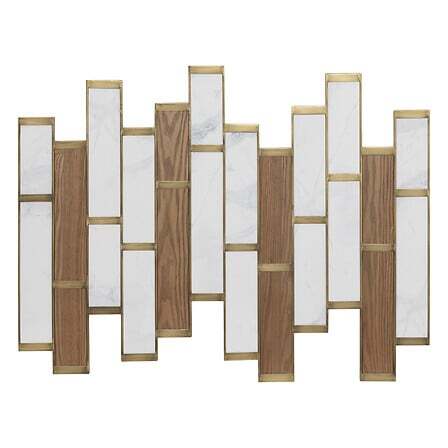 Atmosphera Διακοσμητικό Τοίχου 96 x 1,5 x 74,5 cm με Εφέ Μαρμάρου & Ξύλου 205701