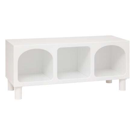 Atmosphera Ξύλινη Παιδική Συρταριέρα με 3 Ράφια 90 x 32 x 40 cm Λευκό 205867