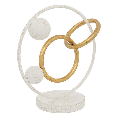 Atmosphera Διακοσμητικό Μεταλλικό ROB 30 cm - Λευκό 206225