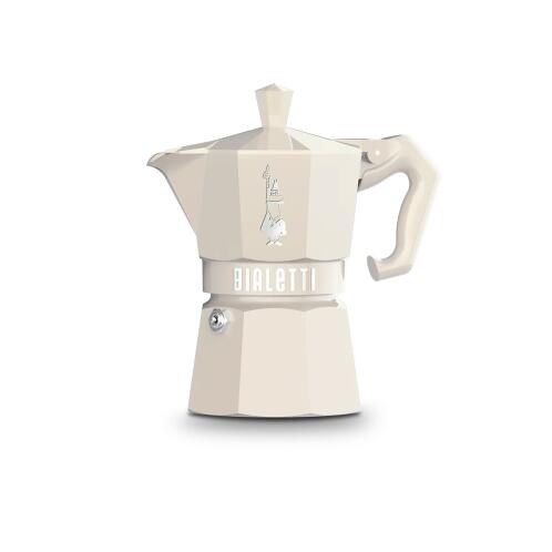 Bialetti Καφετιέρα 3 Φλυτζανιών Κρεμ Moka Exclusive - Αλουμινίου
