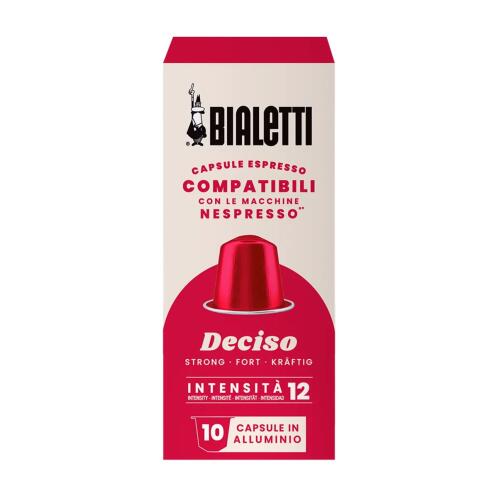 Bialetti Κάψουλες Espresso Cioccolato Deciso Συμβατές με Nespresso - Συσκευασία 10 Τεμαχίων