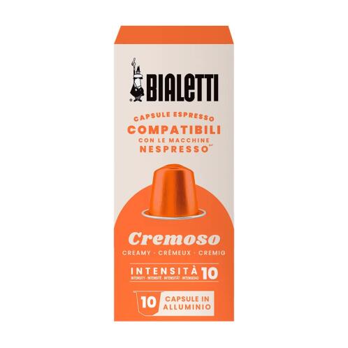 Bialetti Κάψουλες Espresso Cremoso  Συμβατές με Nespresso - Συσκευασία 10 Τεμαχίων