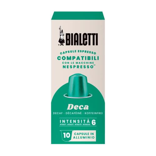 Bialetti Κάψουλες Espresso Deca  Συμβατές με Nespresso - Συσκευασία 10 Τεμαχίων