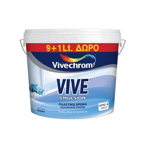 VIVE EMULSION ΛΕΥΚΟ VIVECHROM 9+1LT