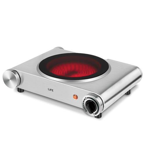 Life Επιτραπέζια Μονή Ηλεκτρική Κεραμική Εστία 1200W Ceramica Single