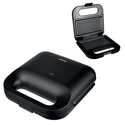 Life Τοστιέρα με Αντικολλητικές Grill Πλάκες 750W Tostaki