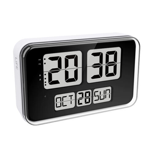 LIFE Επιτοίχιο ψηφιακό ρολόι & ημερολόγιο με οθόνη LCD και retro flip design LIFE WALL FLIP