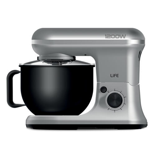 Life Argento Κουζινομηχανή με Inox Kάδο Mίξης 5L 1200W Silver Matt Series
