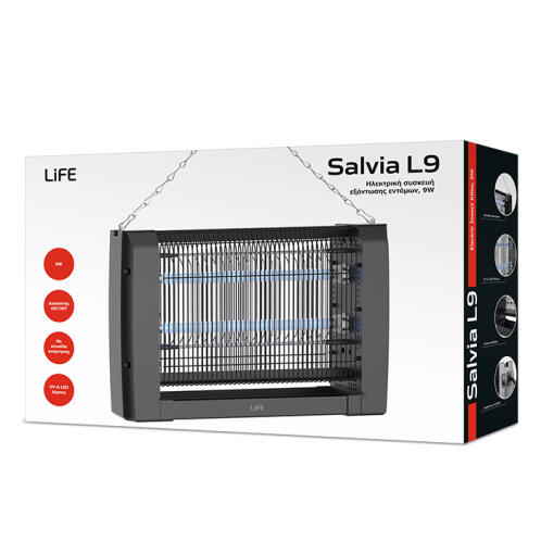 LiFE Ηλεκτρική συσκευή εξόντωσης εντόμων, 9W LIFE SALVIA L9