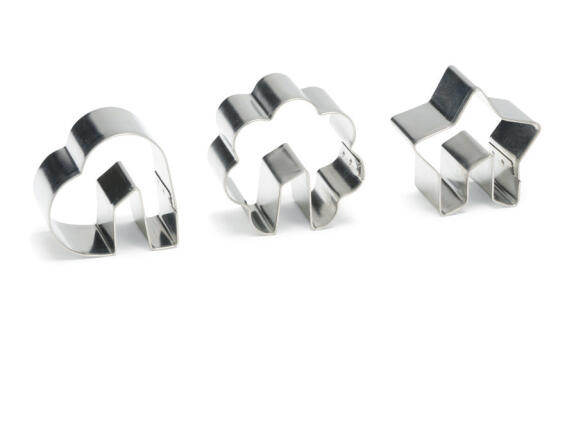 Patisse Κουπ-Πατ Μπισκότα για Φλιτζάνι Ανοξείδωτα Σετ 3τεμ. 5cm.