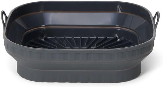 Patisse Φόρμα Σιλικόνης Παρ/μη  21x21x4cm Αναδιπλούμενη με Χερούλια Μαύρη