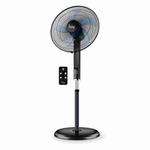 Izzy Ανεμιστήρας Ορθοστάτης Με Τηλεχειριστήριο 18'' 70W IZ-9004 223433 Μαύρος