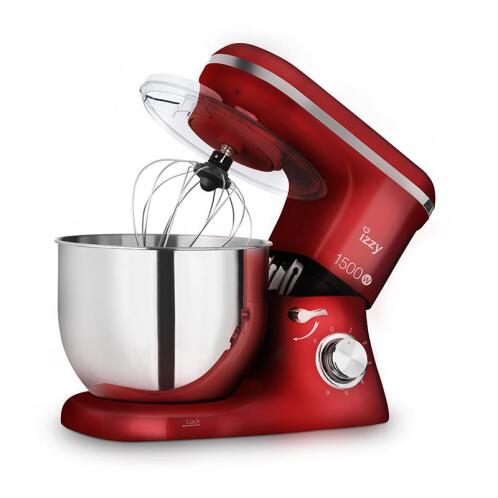 Izzy Κουζινομηχανή με Ανοξείδωτο Κάδο 1400W 7lt IZ-1500 Spicy Red