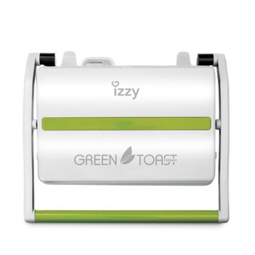 Izzy Τοστιέρα με Κεραμικές Πλάκες Με Ραβδώσεις για 2 Τοστ 800W Πράσινη Panini Ceramic Green Toast