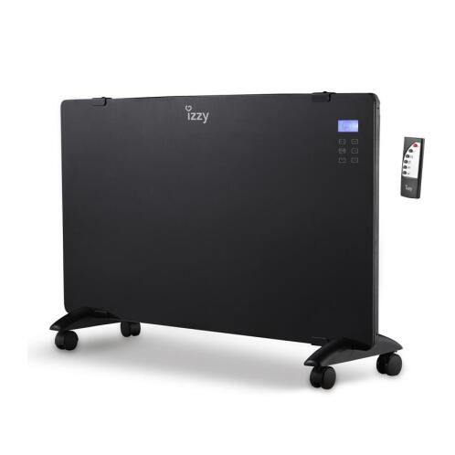 Izzy Θερμοπομπός Δαπέδου 2200W με Ηλεκτρονικό Θερμοστάτη 29x83cm IZ-9017 Μαύρος