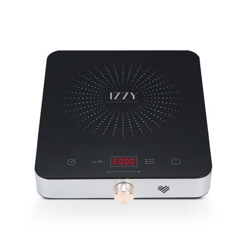 Izzy Επιτραπέζια Εστία Επαγωγική Μονή με Διακόπτη Αφής IZ-1201 2000W Limited Edition Μαύρη