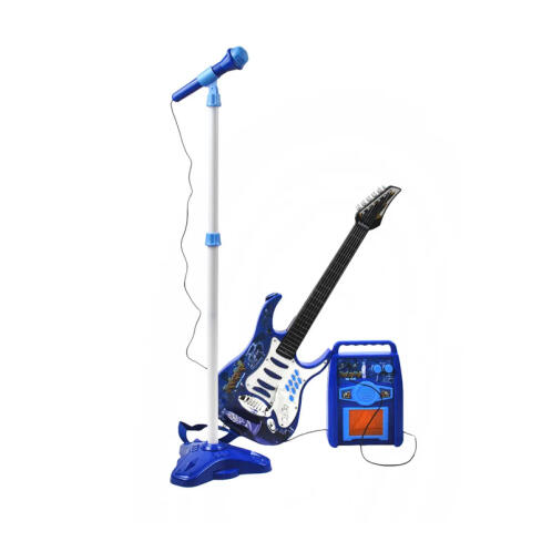Kruzzel Σετ Ηλεκτρική Παιδική Κιθάρα με Τρίποδο Μικρόφωνο και Ενισχυτή Kruzzel 22409
