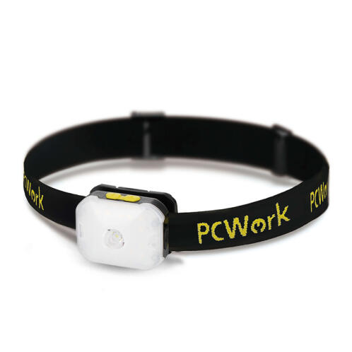 PCWork Επαναφορτιζόμενος φακός κεφαλής με φωτεινότητα 200 lumens πιστοποίηση IPX4. PCWork PCW12B