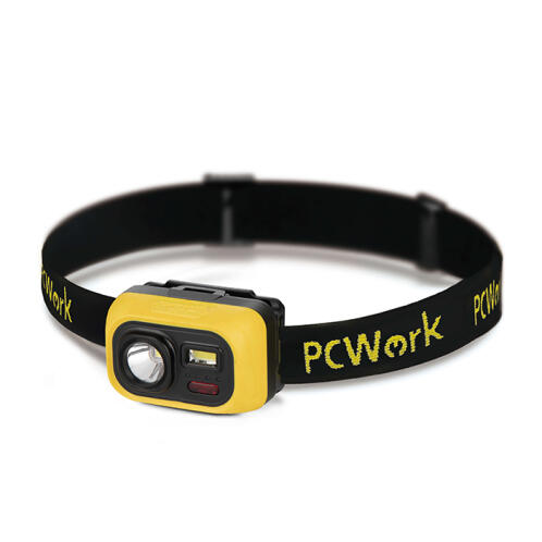 PCWork Φακός κεφαλής με φωτεινότητα 300 lumens και πιστοποίηση IPX6. PCWork PCW12D