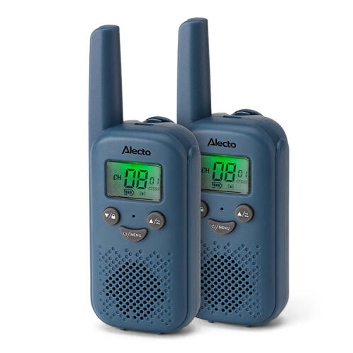 ALECTO Walkie talkie με εμβέλεια έως και 6 km, σε μπλε χρώμα. ALECTO FR10BU