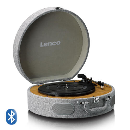 Lenco Πικάπ με Ενσωματωμένα ηχεία 10W Bluetooth LS-66GY Γκρί