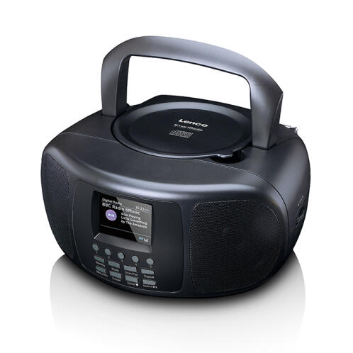 LENCO Φορητό Internet, DAB+ και FM ραδιόφωνο με λειτουργία Bluetooth, CD Player και μεγάλη έγχρωμη οθόνη LCD. LENCO SCD-6000BK
