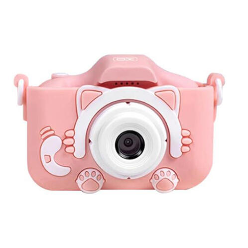 XO Παιδική Κάμερα Dual Lens με Προστατευτικό Κάλυμμα XO XJ01 Ρόζ
