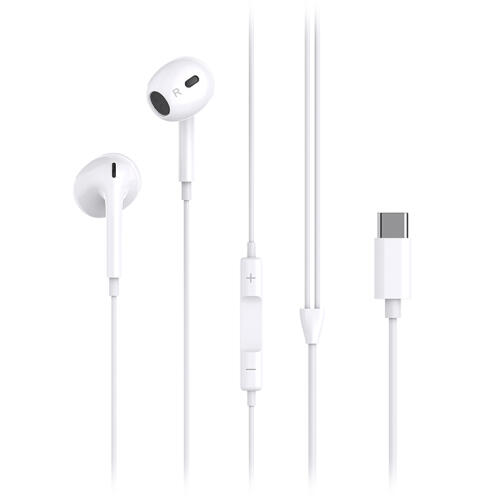 XO Ακουστικά Ενσύρματα Στερεοφωνικά 4ης Γενιάς με Μικρόφωνο USB-C XO EP74 Λευκά