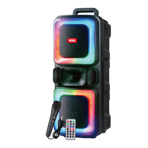 XO Ηχείο Φορητό TWS Bluetooth με Aσύρματο Mικρόφωνο Tηλεχειριστήριο και RGB Φωτισμό 20W F55