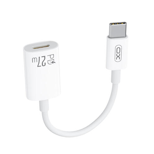 XO Καλώδιο-αντάπτορας USB High-Speed Type-C αρσ. - Lightning θηλ., 0.12m σε λευκό χρώμα XO NB-R268A
