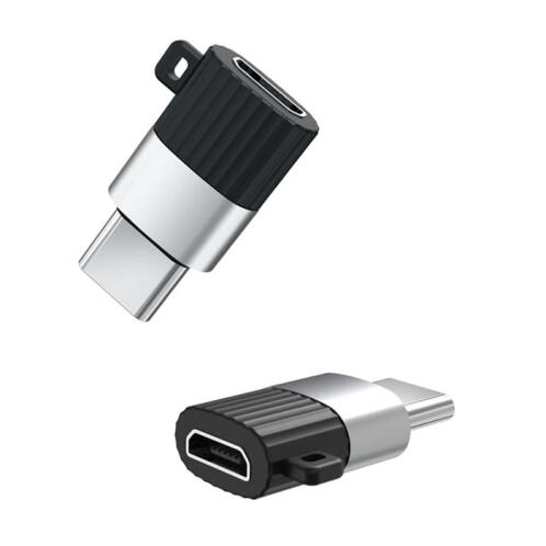 XO Αντάπτορας High-Speed Micro USB θηλ. - USB type-C αρσ., σε μαύρο/ασημί χρώμα XO NB149-A